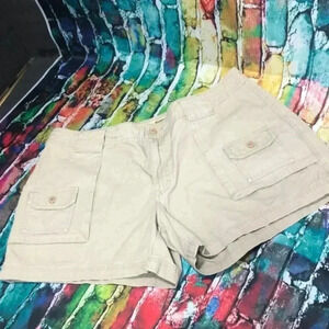 Cabelas plus size 7‎ pocket hiker shorts dark khaki color